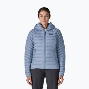 Dámská péřová bunda Patagonia Down Sweater Hoody barnacle blue