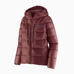 Dámská péřová bunda Patagonia Fitz Roy Down Hoody dark ruby w / sizzle red