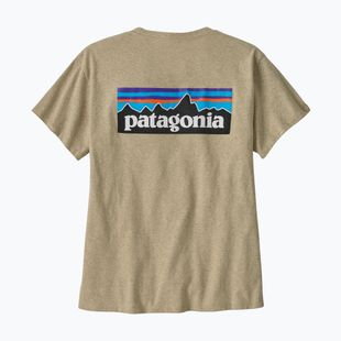 Dámské tričko Patagonia P-6 Logo Responsibili-Tee pumice