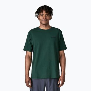 Pánské tričko Patagonia P-6 Logo Responsibili-Tee cascade green