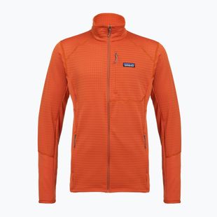 Pánská fleecová mikina Patagonia R1 Hybrid coal orange