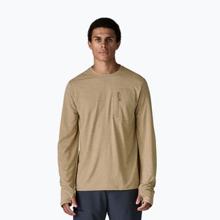 Pánské tričko Longsleeve Patagonia Capilene Cool Sun seabird grey/light seabird grey x-dye