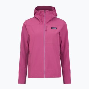 Dámská softshellová bunda Patagonia R1 CrossStrata Hoody faded magenta