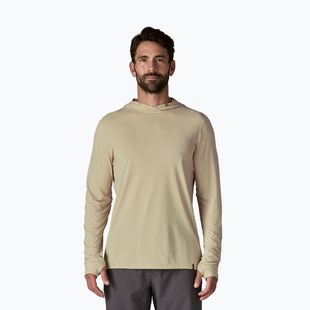Pánská mikina Patagonia Capilene Ultra Hoody pumice/dyno white x-dye