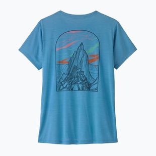 Dámské tričko Patagonia Capilene Cool Daily - Cloud Crag shore blue/light shore blue x-dye