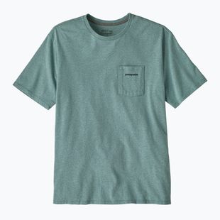 Pánské tričko Patagonia Boardshort Logo Pocket Responsibili blue sage