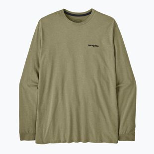 Pánské tričko Longsleeve Patagonia P-6 Logo Responsibili p-6 outline/gumtree green