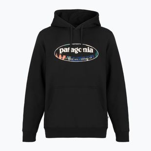 Pánská mikina Patagonia '95 Oval Logo Uprisal Hoody Black: Kaleido