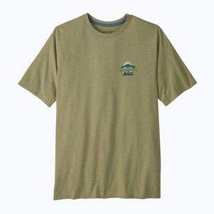 Pánské trekové tričko Patagonia Great Waves Responsibili Tee gumtree green