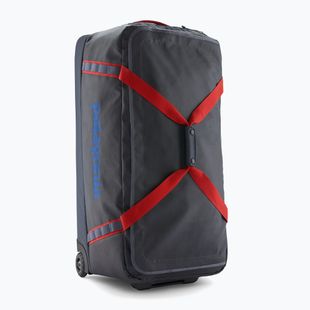 Cestovní taška Patagonia Black Hole Wheeled Duffel 100 l smolder blue/amanita red