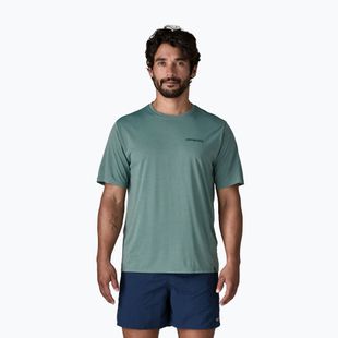 Pánské tričko Patagonia Capilene Cool Daily - Boardshort Logo blue sage/light blue sage x-dye