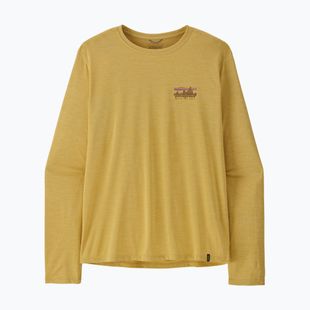 Pánské tričko Longsleeve Patagonia Capilene Cool Daily - '73 Skyline limestone yellow/light limestone yellow c-dye