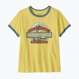 Dámské tričko Patagonia Great Waves Ringer Tee lemon zest
