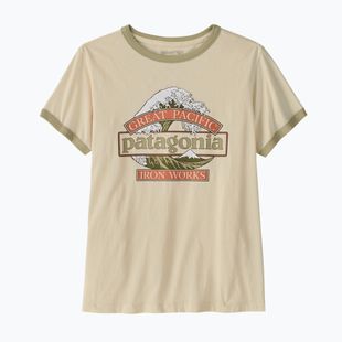 Dámské tričko Patagonia Great Waves Ringer Tee undyed natural