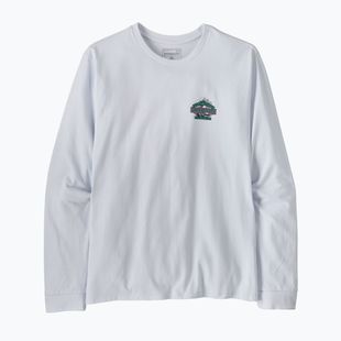 Pánské trekingové tričko Longsleeve Patagonia Great Waves Responsibili Tee white