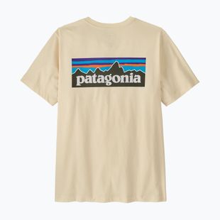 Pánské tričko Patagonia P-6 Logo undyed natural