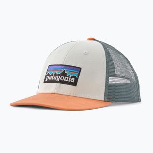 Kšiltovka Patagonia P-6 Logo LoPro Trucker white w/peach sherbet