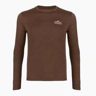 Pánské trekové tričko longsleeve Patagonia Cap Cool Daily Hut Tripper LS berm brown - light berm brown x-dye