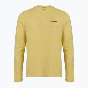Pánské tričko Longsleeve Patagonia Cap Cool Daily Boardshort Logo LS limestone yellow - Light Limestone yellow x-dye