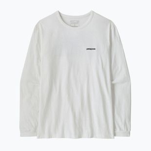Dámské tričko Longsleeve Patagonia P-6 Logo Responsibili-Tee LS fiber white