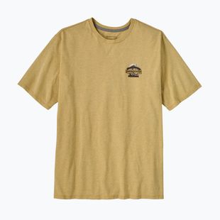 Pánské tričko na lezení Patagonia Great Waves Responsibili-Tee lynx tan