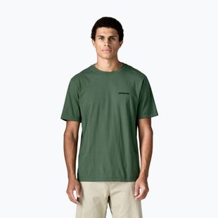 Pánské tričko na lezení Patagonia P-6 Logo canopy green