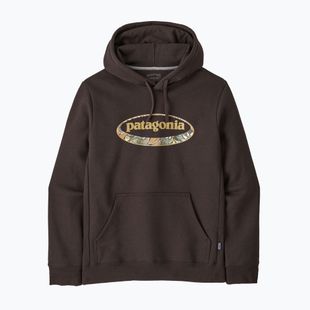 Pánská mikina Patagonia '95 Oval Logo Uprisal Hoody Den Brown: Heliotropic