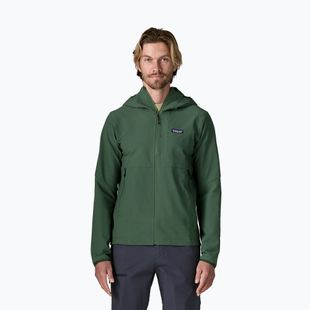 Pánská softshellová bunda Patagonia R1 TechFace Hoody canopy green