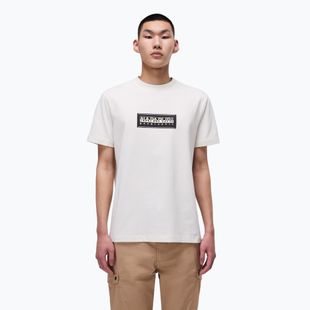 Pánské tričko Napapijri S-Box Logo white whisper