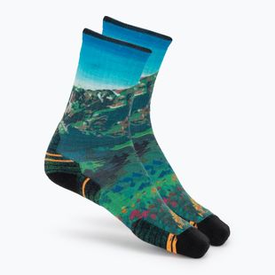 Dámské ponožky Smartwool Hike Mountain Lake Print Crew capri