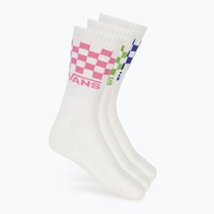 Ponožky Vans Classic Check Crew 3 pairs pink fizz