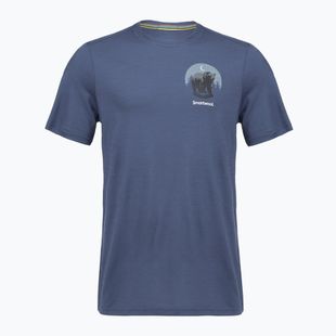 Pánské tričko Smartwool Lunar Bear Active SS Graphic Tee nightfall blue