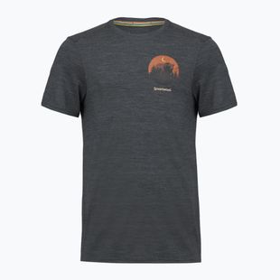 Pánské tričko Smartwool Lunar Bear Active SS Graphic Tee charcoal heather