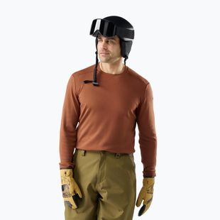 Pánská termo mikina Smartwool Merino 250 Baselayer Crew Boxed burnt sienna
