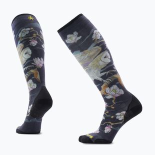 Dámské lyžařské ponožky Smartwool Ski Zero Cushion Nightwatcher Prrint OTC black
