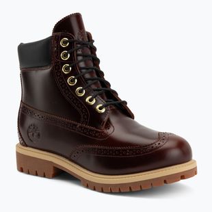 Pánské boty Timberland Premium 6 In Lace burgundy full grain