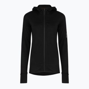 Dámská trekingová mikina Icebreaker Merino 300 Realfleece Descender Zip Hoodie black