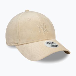 Dámská kšiltovka New Era Diamante Velour 9Forty New York Yankees light beige