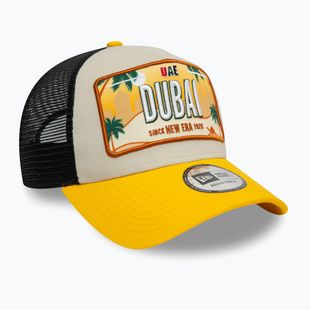 Kšiltovka  New Era Licence Plate Los Angeles Trucker light beige