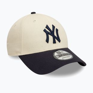 Kšiltovka New Era Colourblock 9Forty New York Yankees light beige