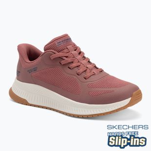 Dámské boty SKECHERS Bobs Squad 4 Staple Look rose