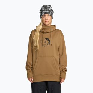 Dámská snowboardová mikina Volcom Riding Hydro P/O bronze