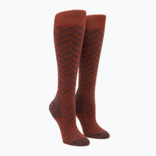 Dámské lyžařské ponožky Volcom Cheetah Chev Otc henna