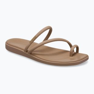 Dámské nazouváky Crocs Miami Toe Loop Sandal milk chocolate