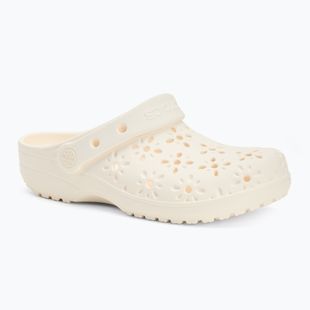 Dětské nazouváky Crocs Classic Floral Cutout Clog Kids chalk