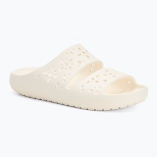 Nazouváky  Crocs Classic Floral Cutout Sandal chalk