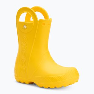 Dětské holínky Crocs Handle It Rain Boot Kids yellow