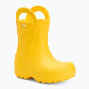 Dětské holínky Crocs Handle It Rain Boot Kids Toddler yellow