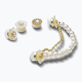 Ozdoba na boty Crocs Jibbitz™ Gold and Floral 5 ks.