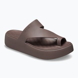Dámské žabky Crocs Getaway Platform Toe Loop truffle